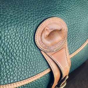 Vintage green Dooney and Bourke leather bag